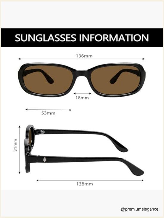 Retro Rectangular Sunglasses for Women 90s Small Narrow Cute Sun Glasses Slim main image 5
